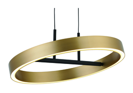 Freelight  hanglamp Livello led, zwart-goud 40 cm