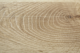 Fischer & Honsel vloerlamp Shine Wood, eiken met stoffen kap zwart