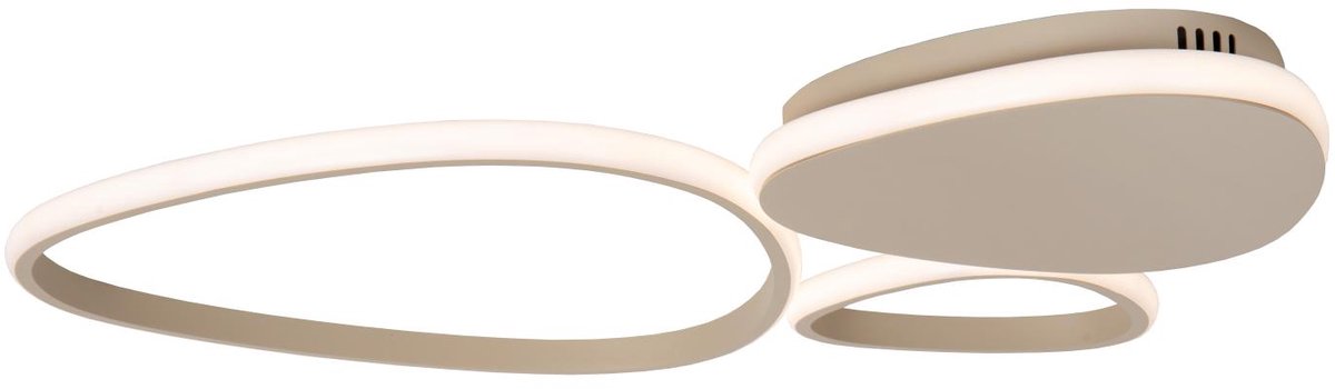 Lucide plafondlamp Samling led, taupe 62 cm