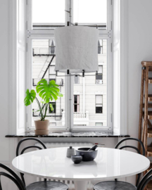 By Rydéns hanglamp Softy, zwart/wit 35 cm