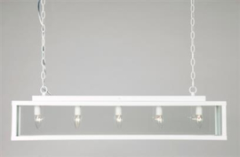 Linea verdace hanglamp Zenia, 5-lichts wit