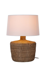 Lucide AMBALA - Tafellamp - Ø 35 cm - 1xE27 - Naturel