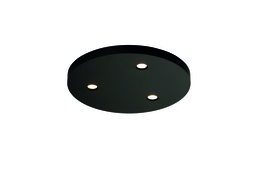 Bopp leuchten plafondlamp Close led, 3-lichts zwart rond