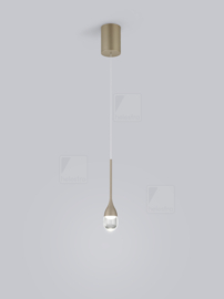 Helestra hanglamp Endo led 1-lichts, coffee (bruin)