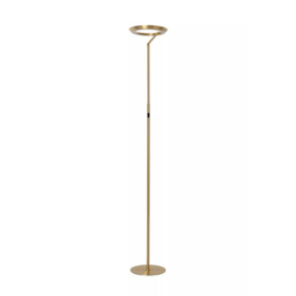 Lucide vloerlamp Celeste led, mat goud-messing