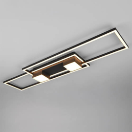 Trio lighting plafondlamp Albany led, zwart incl. switch dimmer