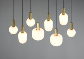 Trio lighting hanglamp Diva, 8-lichts mat messing