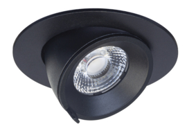 Plafondspot  inbouw BR6118 led, zwart IP40