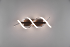 Trio lighting wandlamp Sequence led, geborsteld aluminium incl. switch dimmer