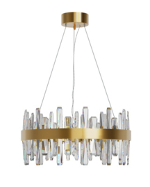 By Rydéns Triumph Bar rond hanglamp messing/transparant