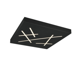 Trio lighting plafondlamp Snip led,  zwart