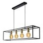 Lucide hanglamp Ruben, zwart