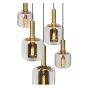 Lucide hanglamp Joanet 5-lichts, rookglas 66 cm