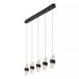 Lucide hanglamp Kligande led, 5-lichts zwart