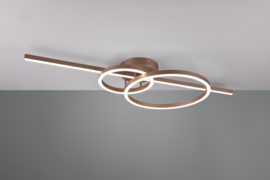 Trio lighting plafondlamp Montilla led, caffee incl. afstandsbediening