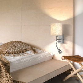 Fischer & Honsel wandlamp Dreamer led, mat nikkel