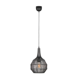 Trio lighting hanglamp Soraya, zwart 26 cm