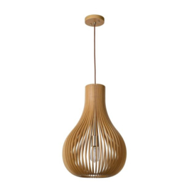 Lucide hanglamp Bodo, licht hout