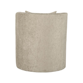 Label 51 fauteuil Evy, stof Beige elegance