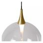 Lucide hanglamp Gisela led, 5-lichts transparant glas