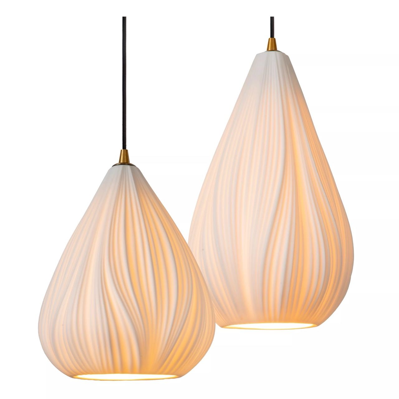 Lucide hanglamp Cinzia zwart-wit