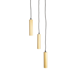 Label 51  hanglamp Ferroli, 3-lichts antiek goud