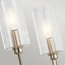 Hanglamp Kimrose, 6-lichts mat nikkel