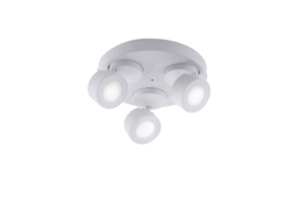 Trio lighting plafondspot  Sancho led, 3-lichts wit rond WIZ incl. afstandsbediening