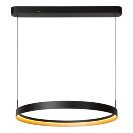Lucide RADIANT - Hanglamp - LED Dimb. - CCT - 1x60W 2200K/4000K - Zwart