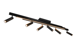 Trio lighting plafondspot  Zeno led, 6-lichts zwart