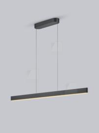Helestra  hanglamp Nin led, mat zwart-goud