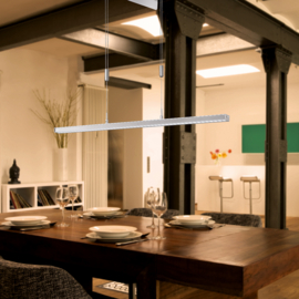 Fischer&honsel hanglamp Vitan TW led, mat nikkel incl. pushdimmer