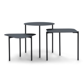 Spinder design Do-Re-Mi set van 3, zwart