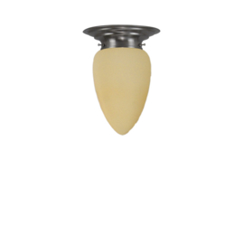 Old timer light plafondlamp Traan, ivoor mat glas 12 cm