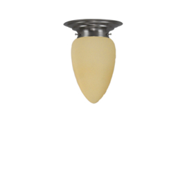 Plafondlamp Traan, ivoor mat glas 12 cm