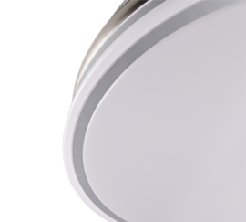 Trio lighting plafond ventilator Volda led, mat nikkel incl. remote