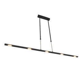 Qazqa hanglamp Bold led, zwart