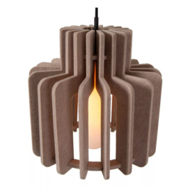 Lucide hanglamp Rollo, 1-lichts taupe
