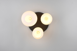 Trio lighting plafondlamp Diva led, 3-lichts mat messing
