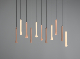Trio lighting hanglamp Fiato led, zwart incl. switch dimmer