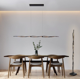 Escale vloerlamp Silk led, gepolijst aluminium incl. touchdimmer
