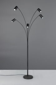 Trio lighting vloerlamp Marley, 5-lichts zwart