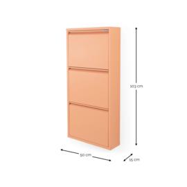 Spinder design Schoenenkast Billy 3, clay terra