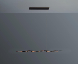 Escale hanglamp Silk led, zwart incl. touchdimmer 120 cm