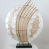 WF Light tafellamp Julia, parlemour beige 45 cm
