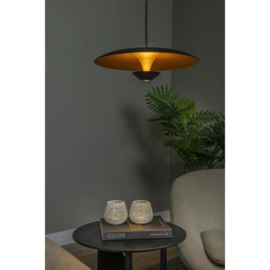 Lucide  hanglamp Kenneth led, zwart mat goud 40 cm