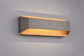 Trio lighting wandlamp Arino led, antiek nikkel incl. switch dimmer