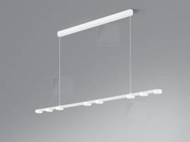 Helestra  hanglamp Eight led, 8-lichts mat wit
