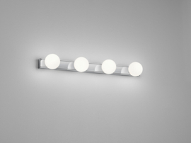 Wandlamp Lis led, 4-lichts chroom opal glas IP44