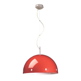 Pujol Lighting hanglamp Retro, rood-geel-wit-zwart